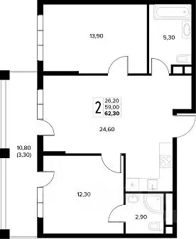 2-к кв. Краснодарский край, Анапа муниципальный округ, с. Сукко ... - Фото 1