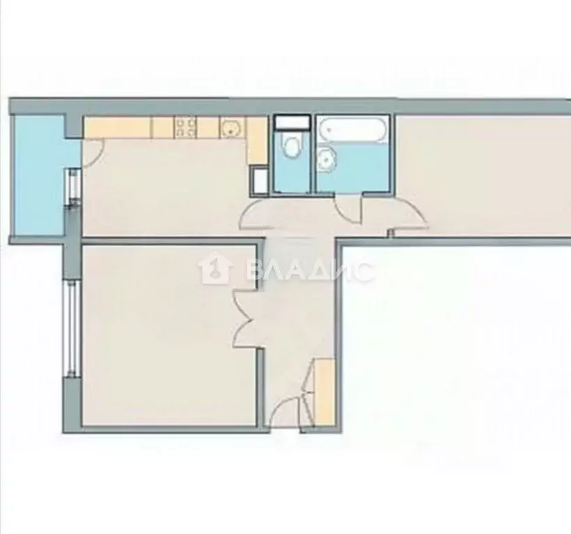 2-к кв. Москва ул. Академика Семенова, 15К1 (50.0 м) - Фото 2