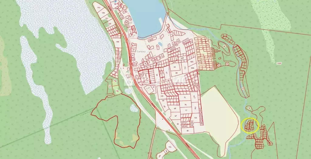 Участок в Карелия, Кондопожский район Р-21 Кола, 494-й км (11003.0 ... - Фото 1