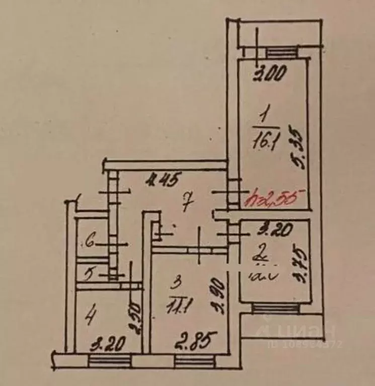 3-к кв. Белгородская область, Белгородский район, Разумное рп ул. ... - Фото 1