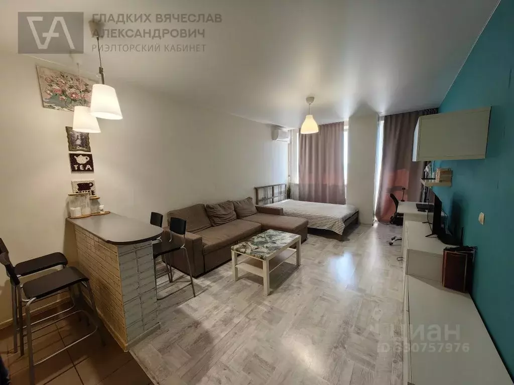 Студия Новосибирская область, Новосибирск ул. Есенина, 12/2 (33.8 м) - Фото 1