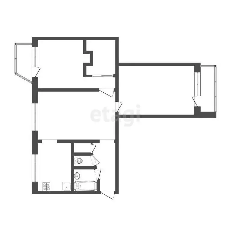 3-комнатная квартира: Дмитров, улица Космонавтов, 38 (59.2 м) - Фото 0