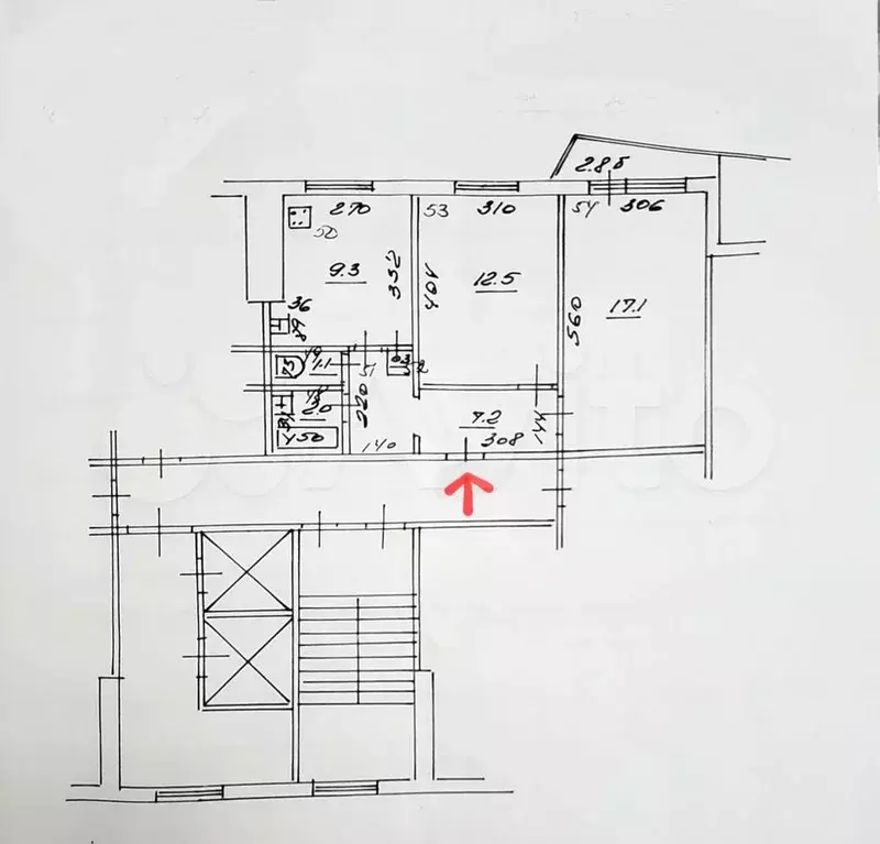 2-к. квартира, 50 м, 12/12 эт. - Фото 1