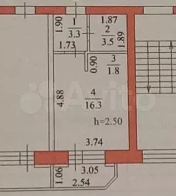 Квартира-студия, 25 м, 3/5 эт. - Фото 0