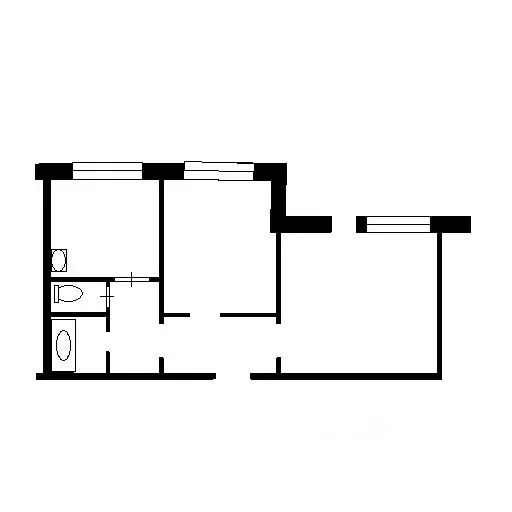 2-к кв. Брянская область, Брянск Новозыбковская ул., 11Б (52.0 м) - Фото 1