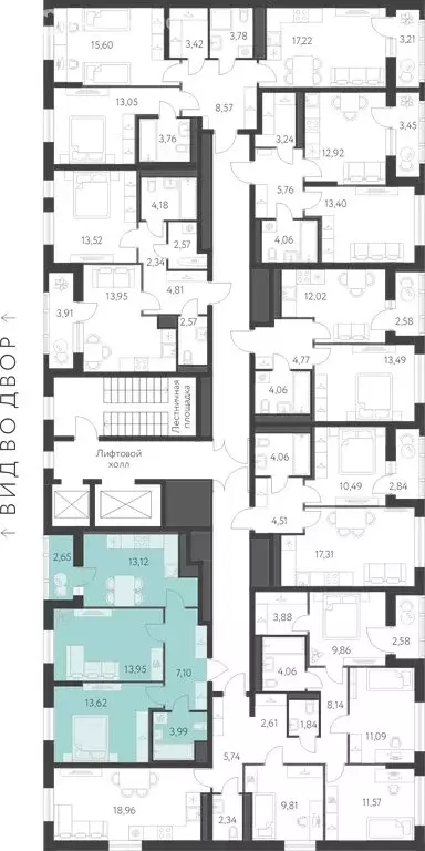 2-комнатная квартира: Екатеринбург, улица Академика Парина, 25 (53.11 ... - Фото 2