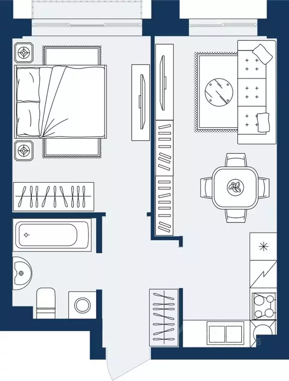 1-к кв. Дагестан, Махачкала Ипподром мкр,  (36.53 м) - Фото 1