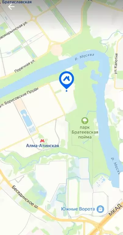 Комната Москва ул. Борисовские Пруды, 46К2 (26.1 м) - Фото 1