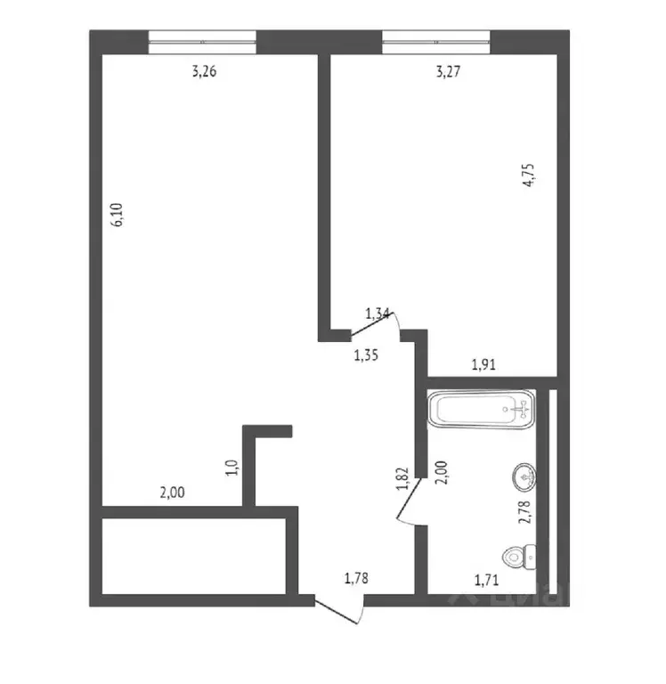 1-к кв. Москва Нежинская ул., 5к2 (47.0 м) - Фото 1