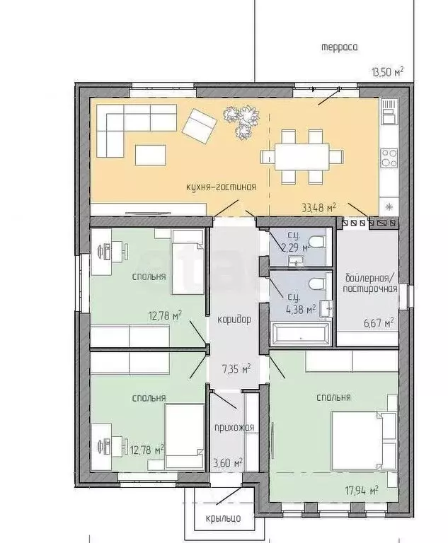 Дом в Тульская область, городской округ Тула, деревня Верхняя Иншинка ... - Фото 1