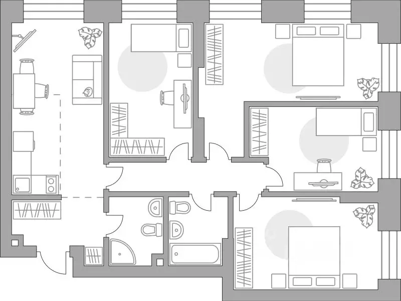 4-к кв. Москва Дубининская ул. (103.3 м) - Фото 1