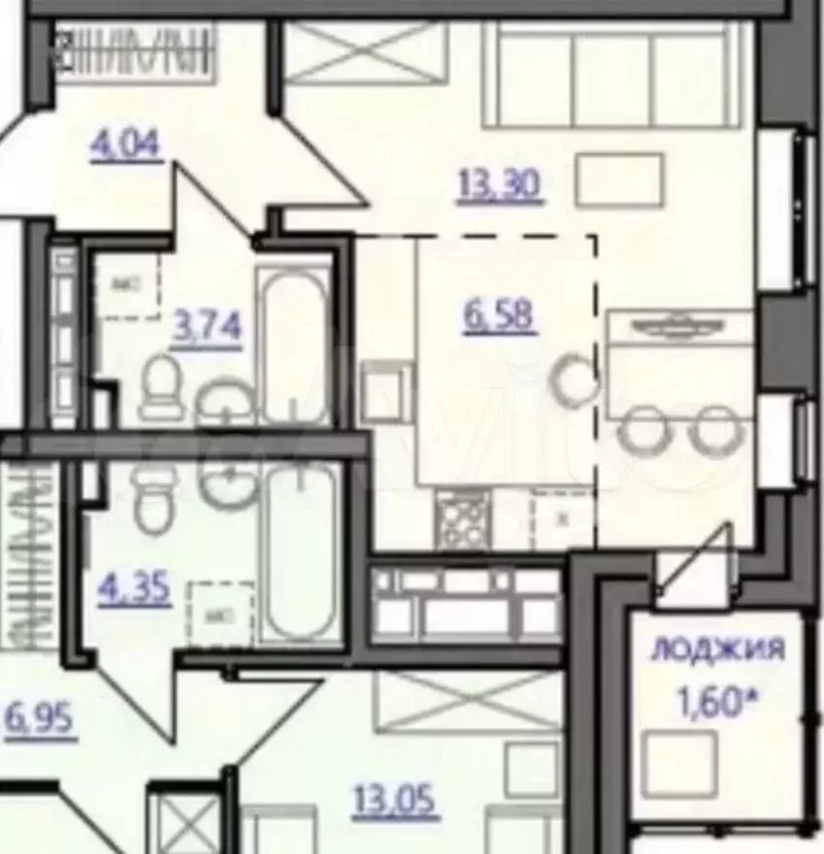 Квартира-студия, 28 м, 19/25 эт. - Фото 0