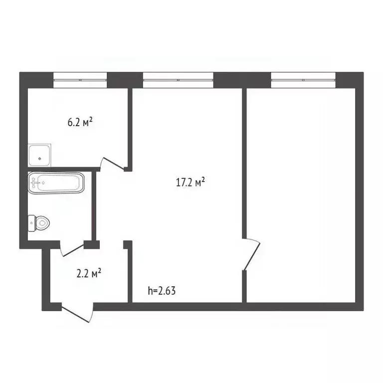 2-к кв. Красноярский край, Красноярск имени газеты Красноярский ... - Фото 1