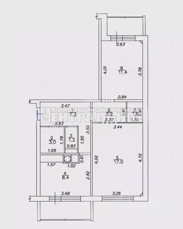 2-к кв. Смоленская область, Смоленск Королевка мкр, 17 (58.0 м) - Фото 0