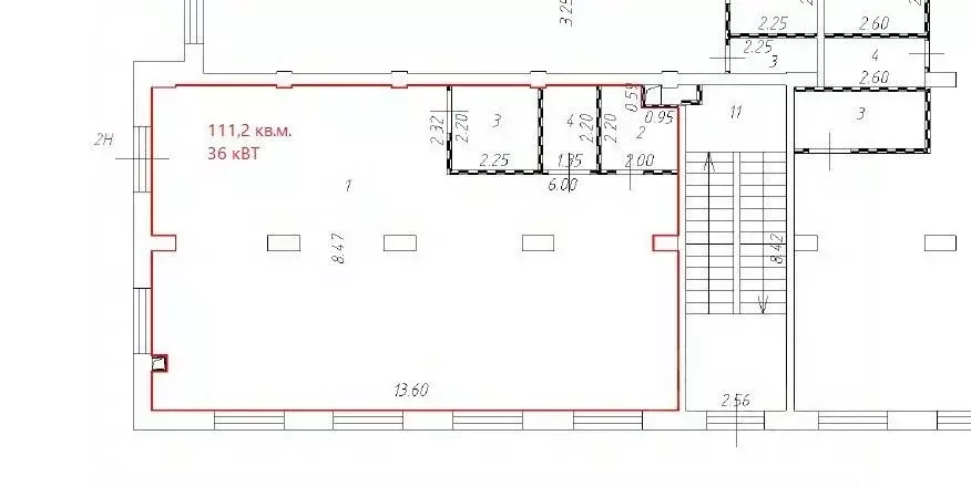 Помещение свободного назначения в Москва ул. Берзарина, 32 (111 м) - Фото 2