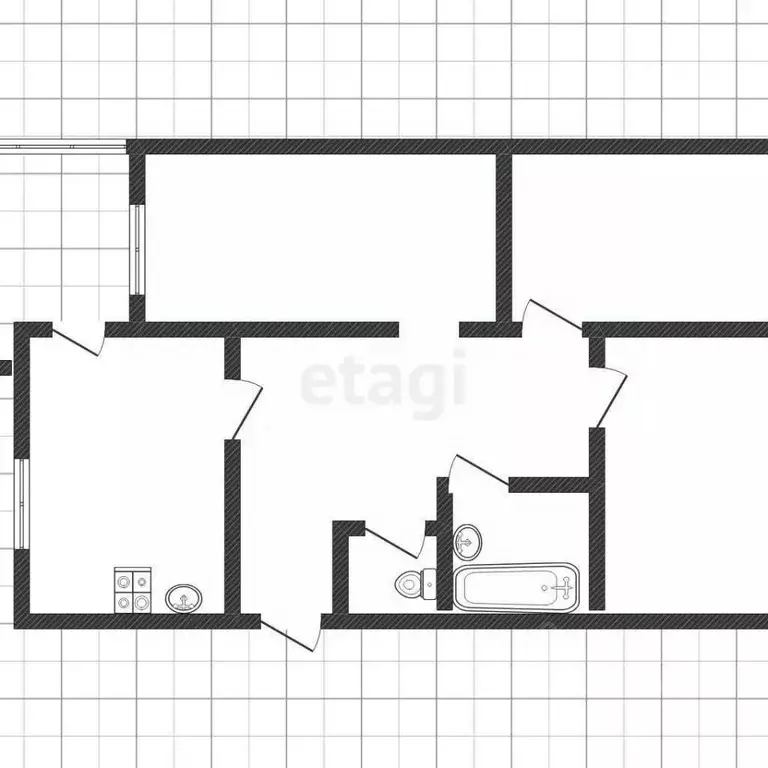 3-к кв. Смоленская область, Смоленск ул. Кирова, 26а (76.3 м) - Фото 2