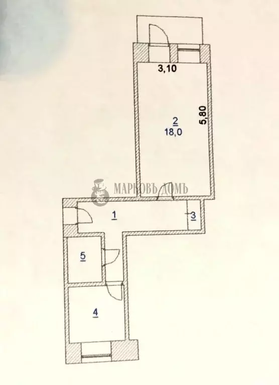 1-к кв. Новосибирская область, Бердск ул. Рогачева, 16 (34.7 м) - Фото 1