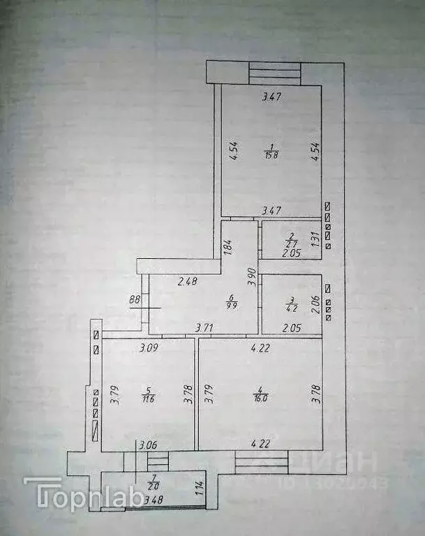 2-к кв. Татарстан, Казань ул. Академика Губкина, 18Б (62.2 м) - Фото 2