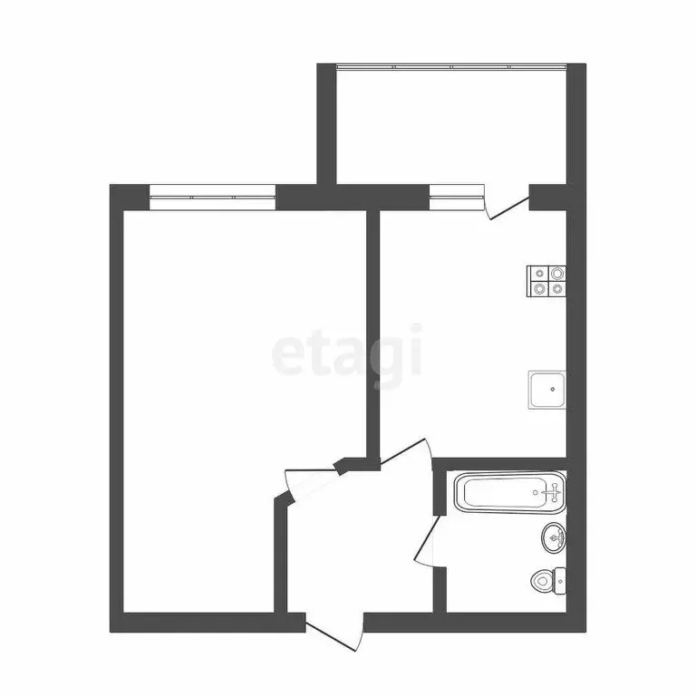 1-комнатная квартира: Саранск, Волгоградская улица, 46 (43 м) - Фото 1