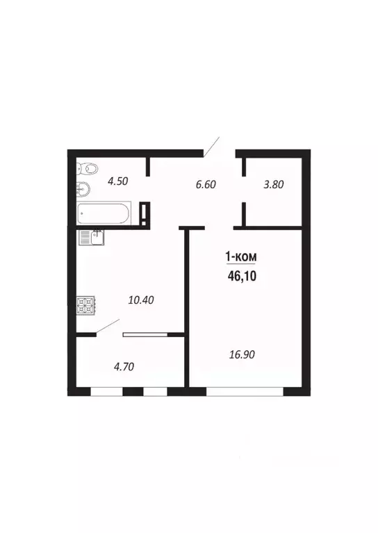 1-к кв. Омская область, Омск Заозерный мкр, Королев Парк-квартал, 3 ... - Фото 0
