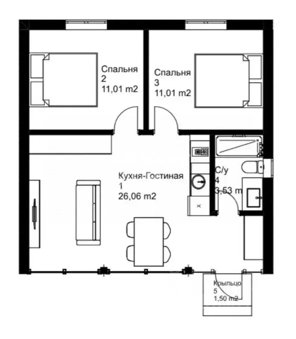 Дом в Липецкая область, Липецк Сселки мкр,  (53 м) - Фото 1