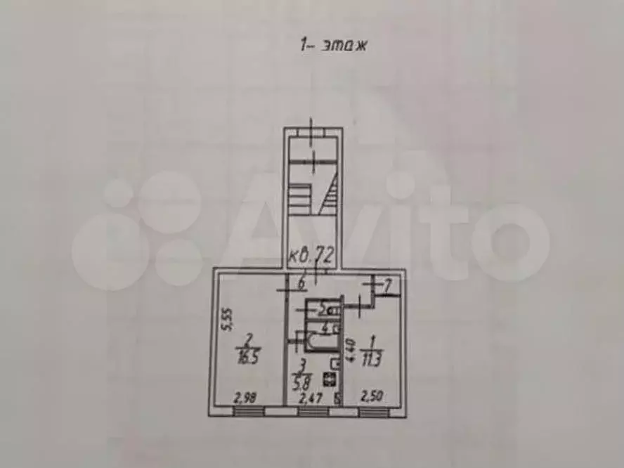 Аукцион: 2-к. квартира, 43,7 м, 1/5 эт. - Фото 0