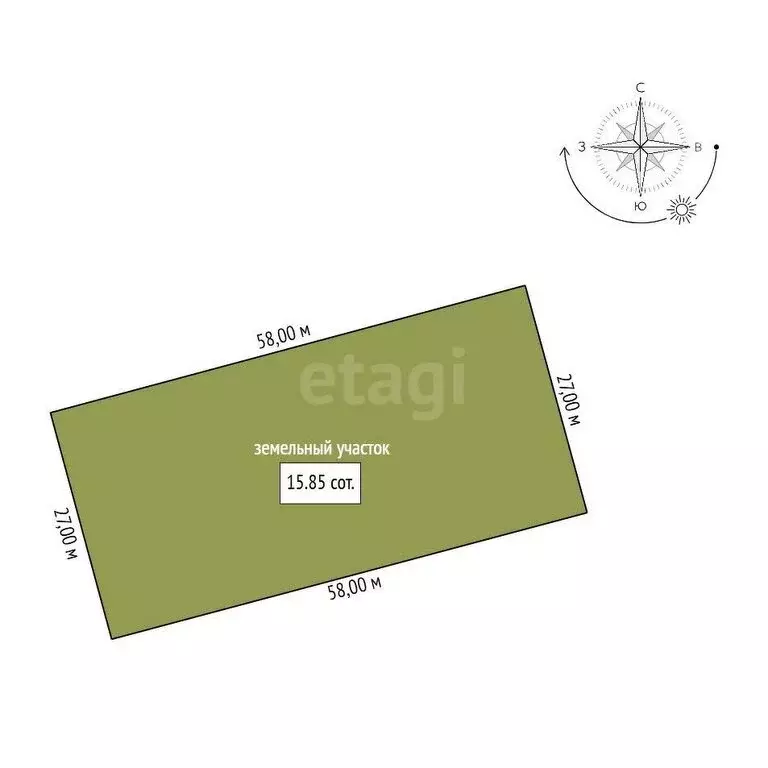 Участок в Усть-Ивановка, улица Связистов (15.85 м) - Фото 0