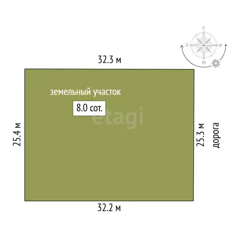 Участок в Вилино, улица Дорофеева (8 м) - Фото 1