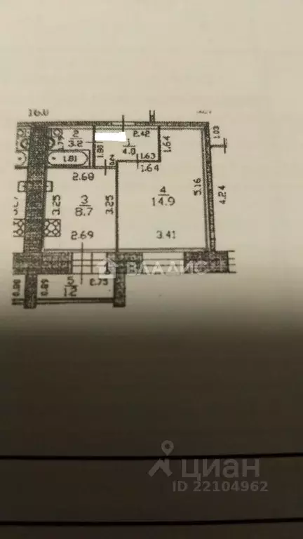 1-к кв. Марий Эл, Йошкар-Ола Фестивальная ул., 56 (30.8 м) - Фото 2