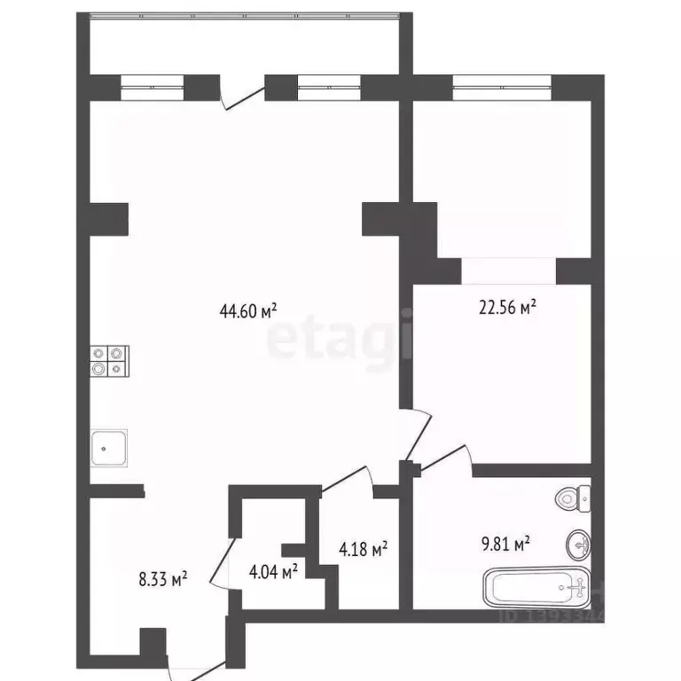 2-к кв. Тюменская область, Тюмень ул. Немцова, 4 (93.6 м) - Фото 2