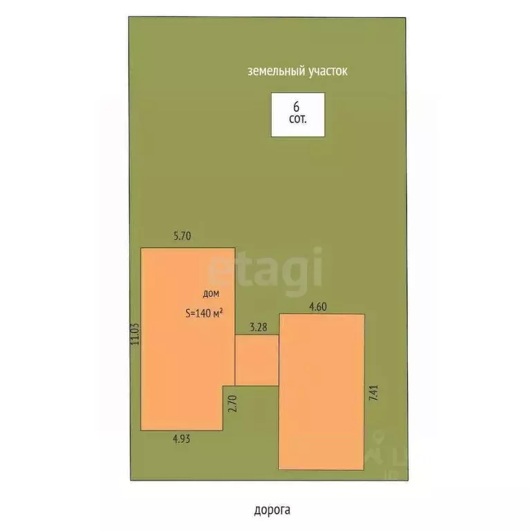 Дом в Ямало-Ненецкий АО, Новый Уренгой Северянин ДНТ, ул. Садовая (140 ... - Фото 2