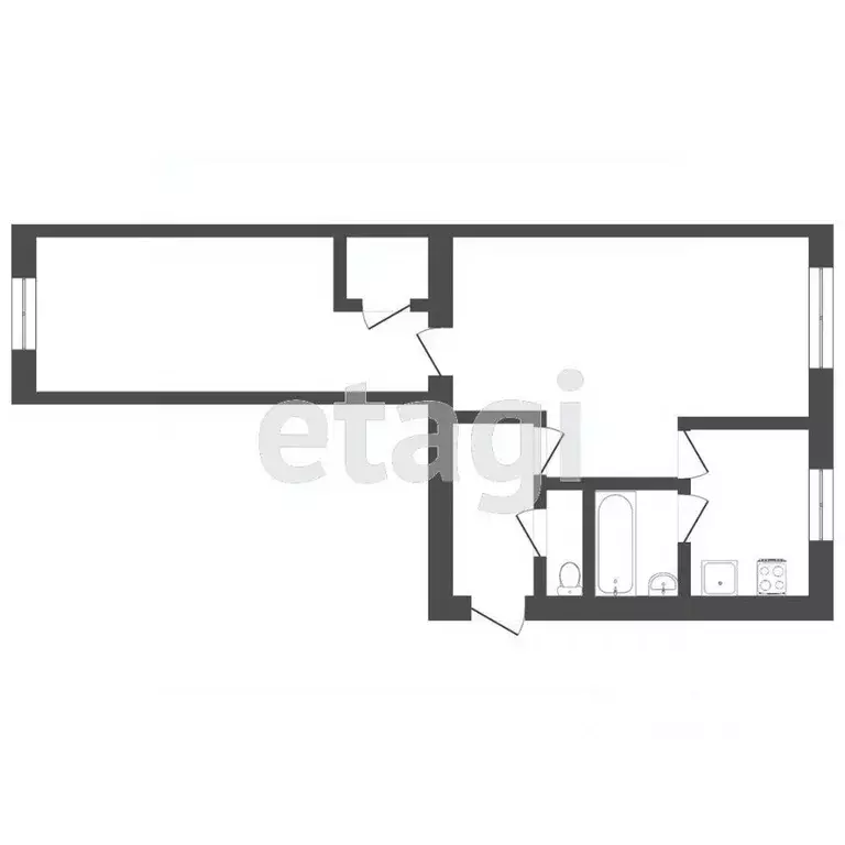 2-к кв. Тюменская область, Тюмень ул. Республики, 176 (43.0 м) - Фото 0