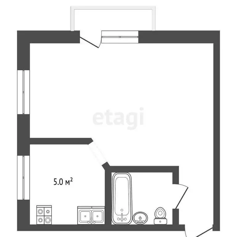 1-комнатная квартира: Железноводск, улица Ленина, 130 (30.7 м) - Фото 0