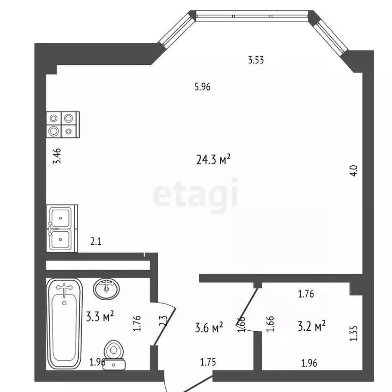 Студия Крым, Сакский район, с. Штормовое ул. 60 лет Октября, 20 (34.4 ... - Фото 2