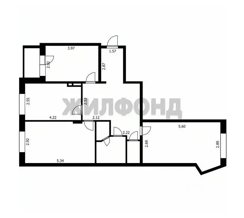 3-к кв. Новосибирская область, Новосибирск ул. Красина, 56 (77.9 м) - Фото 0