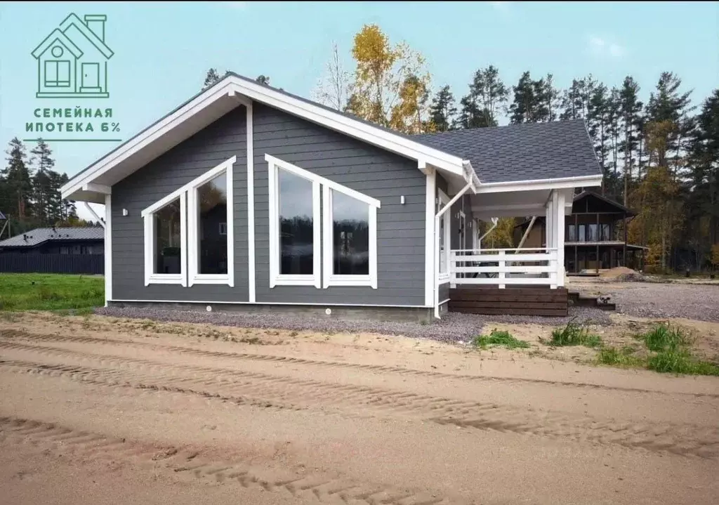 Дом в Ленинградская область, Приозерский район, Ларионовское с/пос, ... - Фото 1