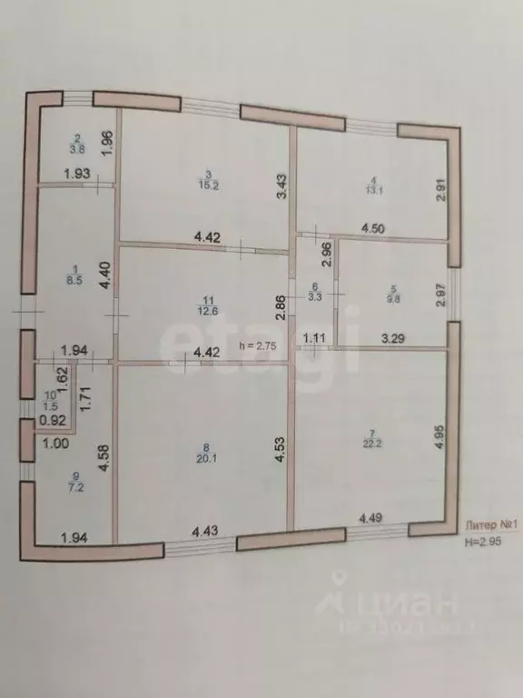 Дом в Калмыкия, Элиста Яшалтинская ул., 34 (123 м) - Фото 1