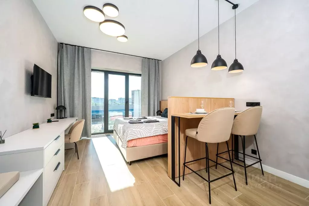Студия Санкт-Петербург наб. Макарова, 58 (32.0 м) - Фото 0