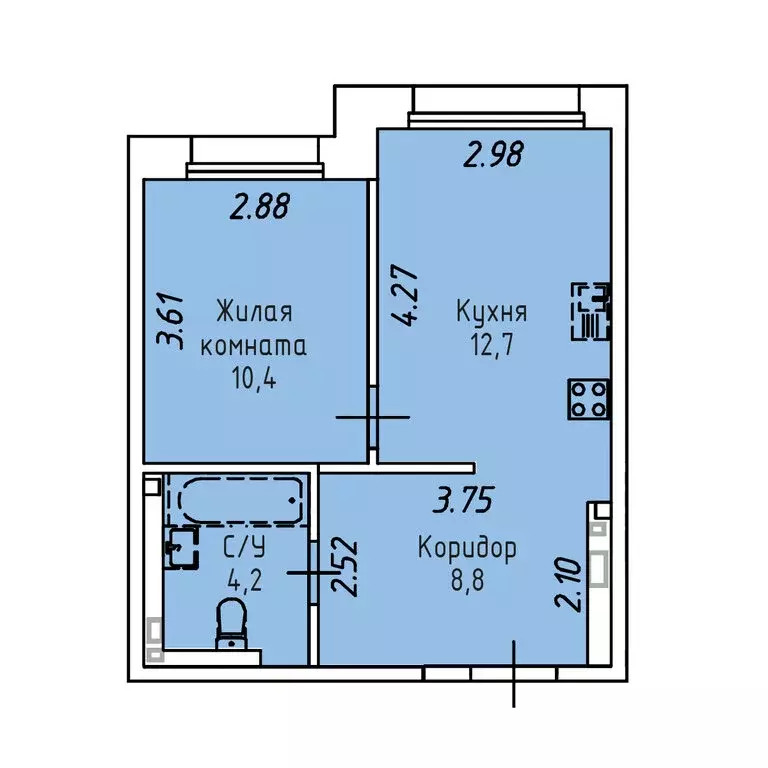 1-комнатная квартира: Иркутск, Култукская улица, 16 (36.1 м) - Фото 0