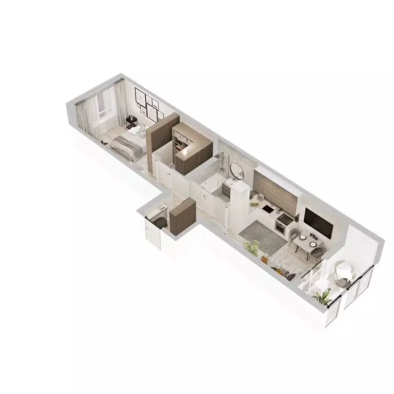 1-комнатная квартира: Кострома, микрорайон Новый город (44.4 м) - Фото 1