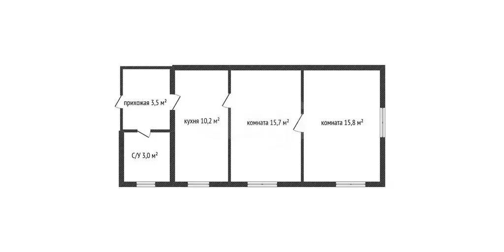 Дом в Тимашевск, микрорайон Западный, 2-я Заводская улица, 7 (48.9 м) - Фото 1