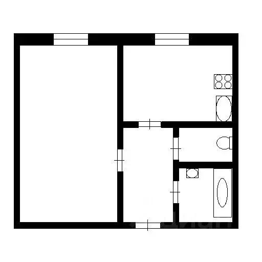 1-к кв. Санкт-Петербург ул. Бадаева, 8к2 (35.0 м) - Фото 1