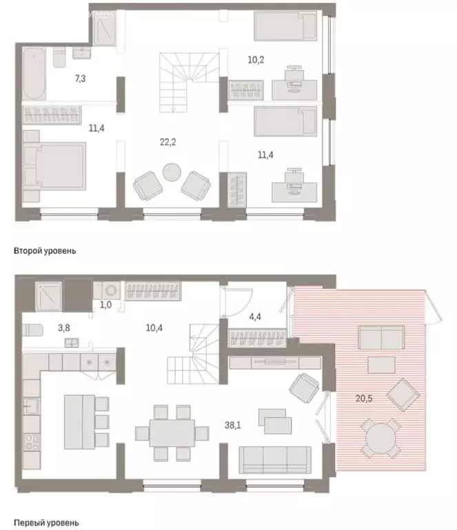 3-комнатная квартира: Новосибирск, Октябрьский район, микрорайон ... - Фото 1