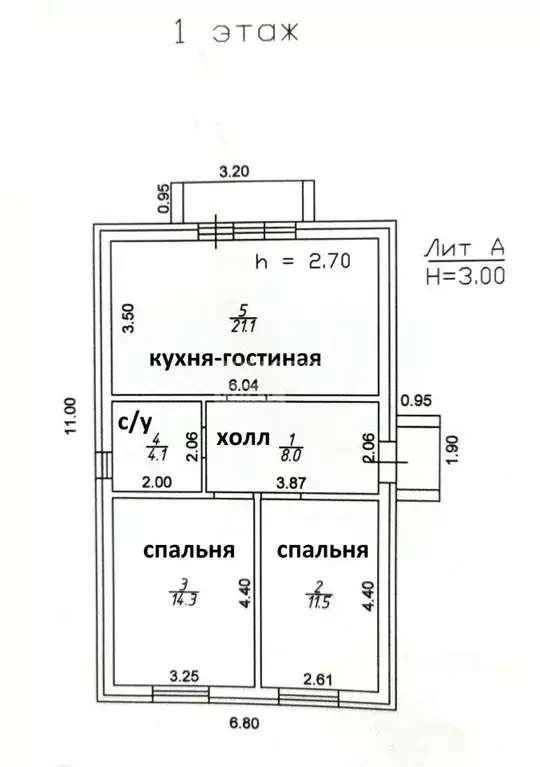 Дом в Краснодарский край, Краснодар проезд 5-й Куликова Поля (95 м) - Фото 1