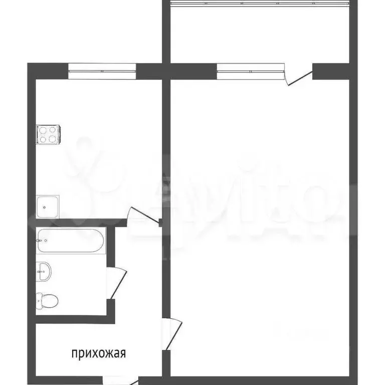 Квартира-студия, 25 м, 4/5 эт. - Фото 0
