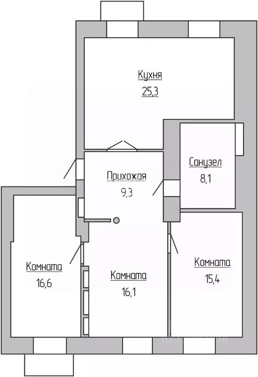 3-к кв. Удмуртия, Ижевск Пушкинская ул., 213 (90.0 м) - Фото 1