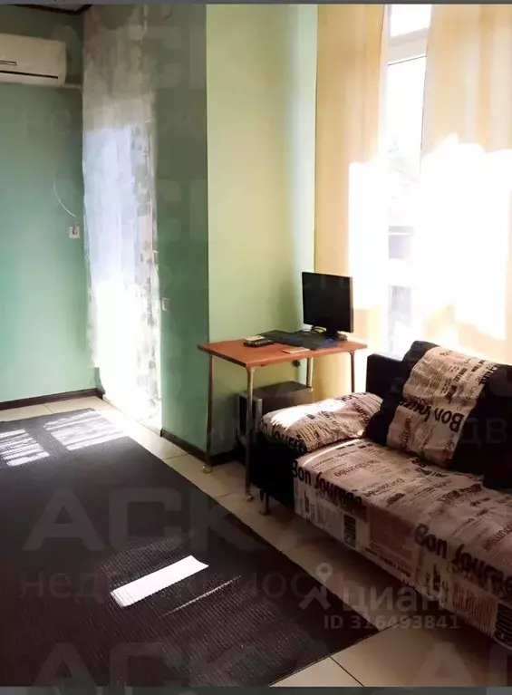 Студия Краснодарский край, Сочи Молодогвардейская ул., 2Г (27.6 м) - Фото 0