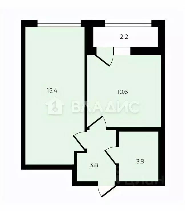 1-к кв. Санкт-Петербург просп. Крузенштерна, 4 (33.7 м) - Фото 2