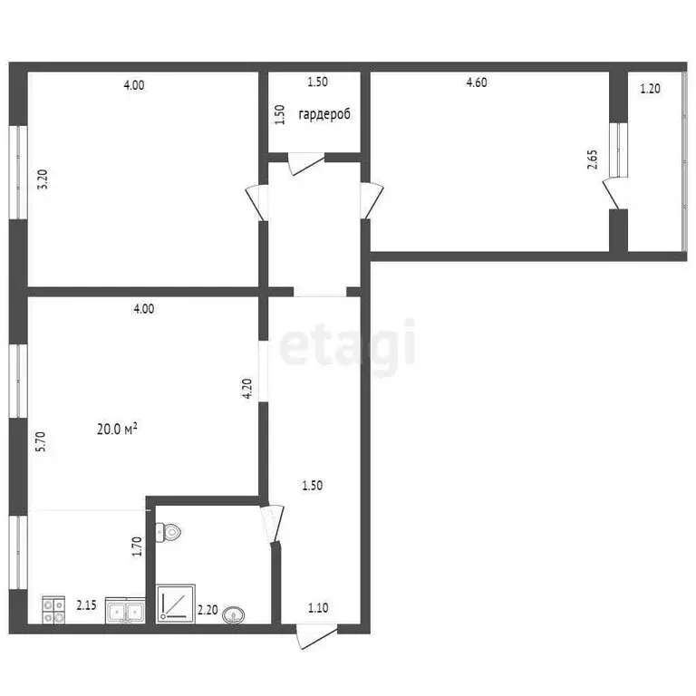 3-комнатная квартира: Новороссийск, проспект Ленина, 22 (63 м) - Фото 0