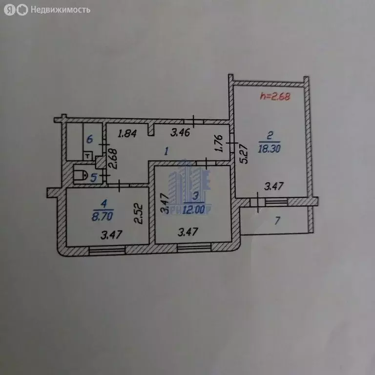 2-комнатная квартира: Чебоксары, улица Шумилова, 30 (53.8 м) - Фото 2